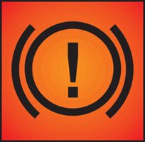 Which instrument-panel warning light would show that headlights are on main beam?