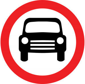 Which sign means 'no stopping'?